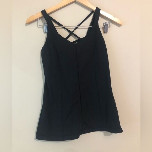 ♦️ Lululemon | Black Sz 4 Tank Top - Picture 1 of 3